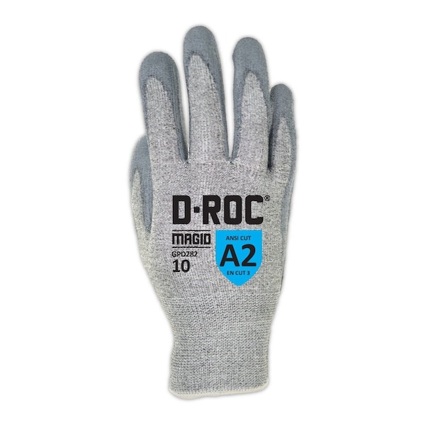 DROC GPD282 Super Soft 15Gauge Polyurethane Palm Work GlovesCut Level A2